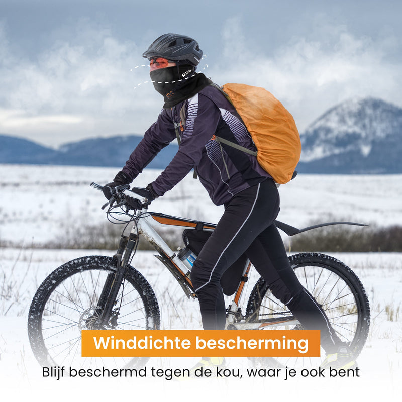 R2B Nekwarmer Heren & Dames - Geschikt voor Wintersport Wandelen Fiets & Scooter/Motor
