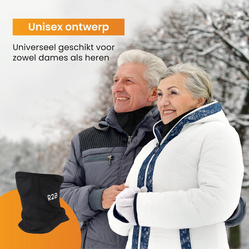 R2B Nekwarmer Heren & Dames - Geschikt voor Wintersport Wandelen Fiets & Scooter/Motor