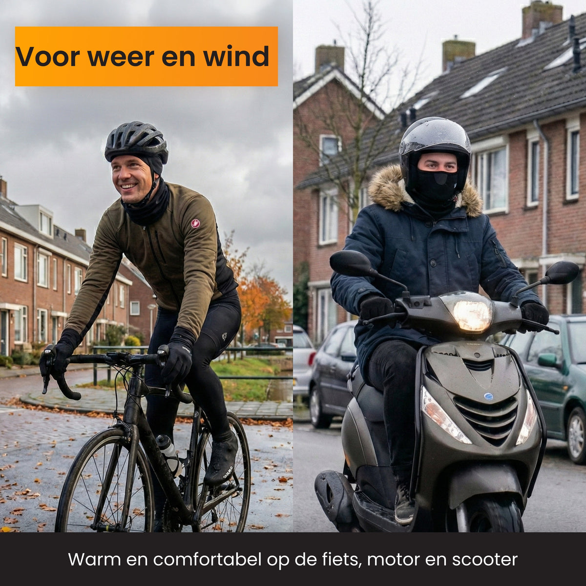 R2B Nekwarmer Heren & Dames - Geschikt voor Wintersport Wandelen Fiets & Scooter/Motor