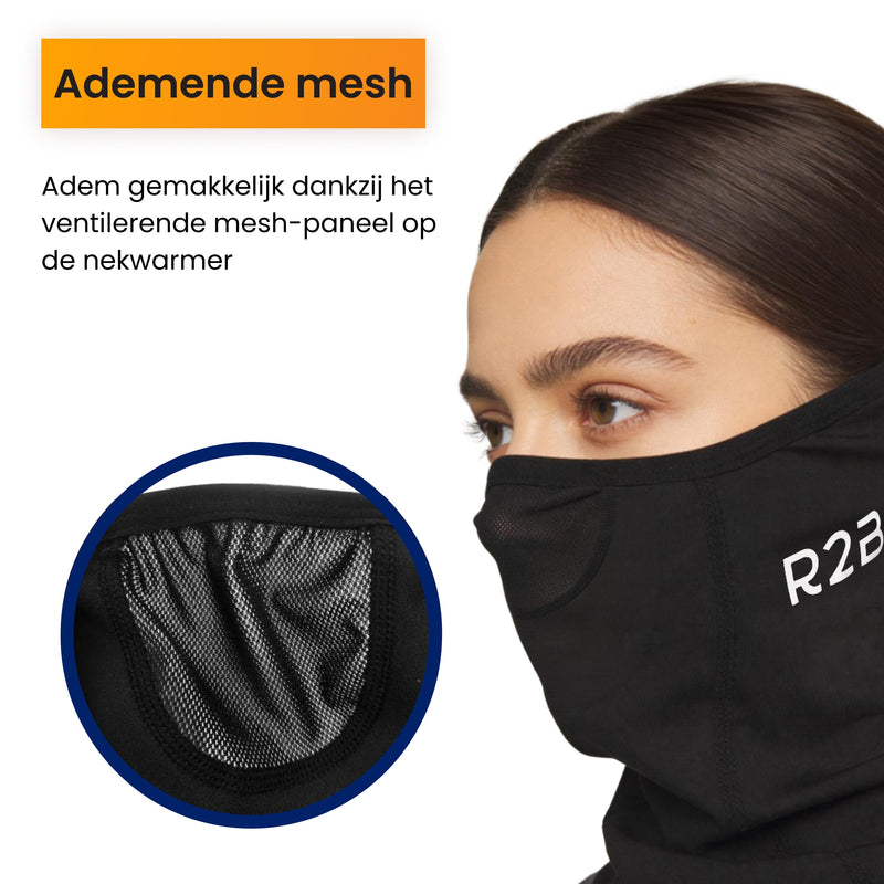 R2B Nekwarmer Heren & Dames - Geschikt voor Wintersport Wandelen Fiets & Scooter/Motor
