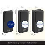 R2B Powerbank 10.000 mAh met Ingebouwde Kabels (USB-C & 8 Pins)