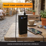 R2B Powerbank 20.000 mAh - 4 tot 6 Keer Opladen - Snelladen - Krachtig & Compact - Powerbank