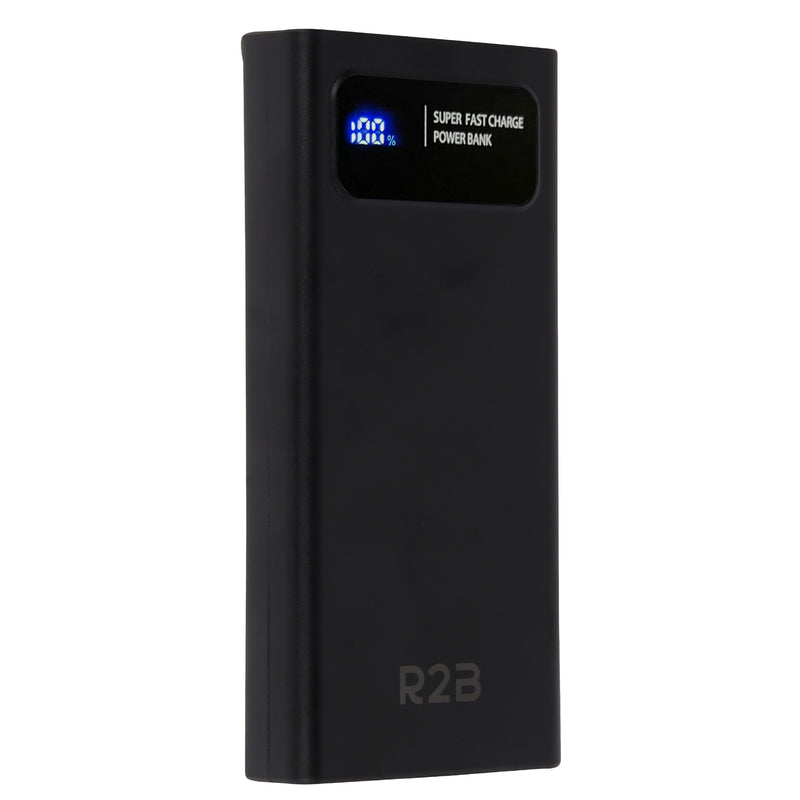 R2B Powerbank 20.000 mAh - 4 tot 6 Keer Opladen - Snelladen - Krachtig & Compact - Powerbank