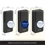 R2B Powerbank 20.000 mAh - Ingebouwde Kabels (USB-C & 8 Pins) - Snelladen - Betrouwbaar & Compact