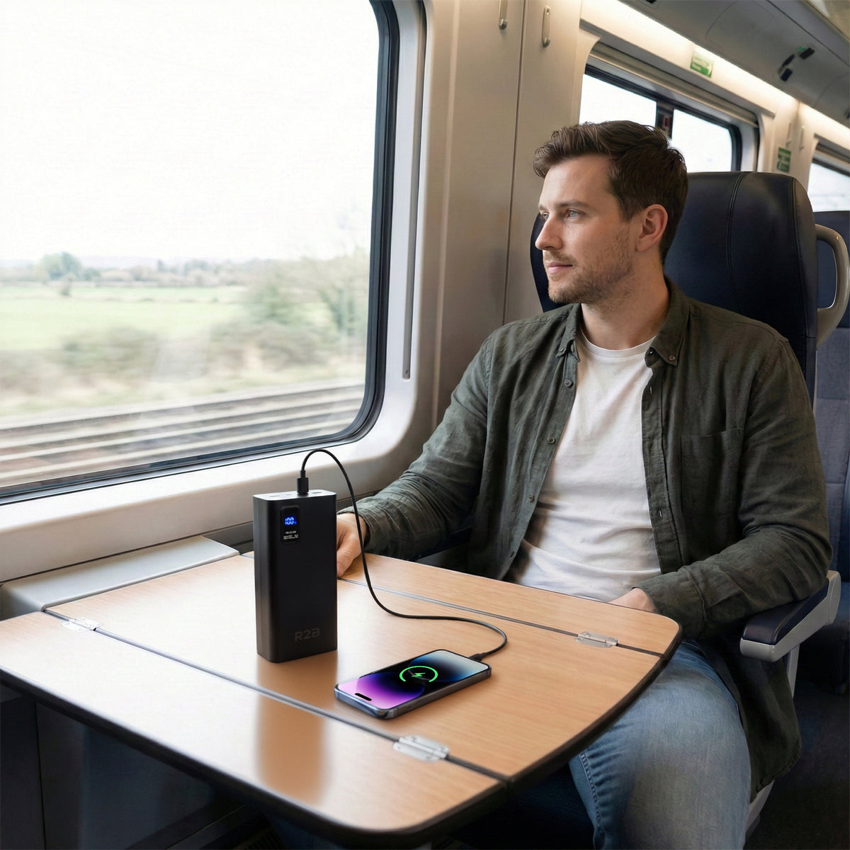 R2B Powerbank 30.000 mAh - 6 tot 8 Keer Opladen