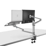 R2B® Monitor arm geschikt voor monitor/laptop/tablet- Monitorbeugel- Zilver - Laptopstandaard