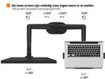 R2B® Monitor arm geschikt voor monitor/laptop/tablet- Monitorbeugel- Zilver - Laptopstandaard