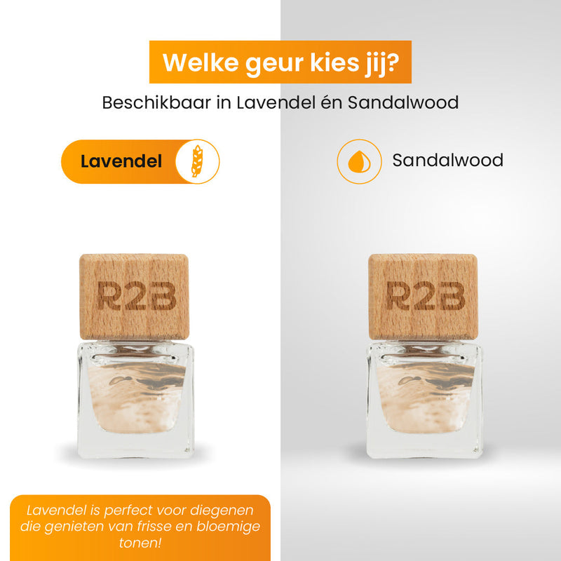 R2B® Auto parfum Hangend met Lavendel Geur - Auto Geurverfrisser - Luchtverfrisser - Autogeur - Autoparfum - Autoparfum