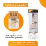 R2B® Auto parfum Hangend met Lavendel Geur - Auto Geurverfrisser - Luchtverfrisser - Autogeur - Autoparfum - Autoparfum