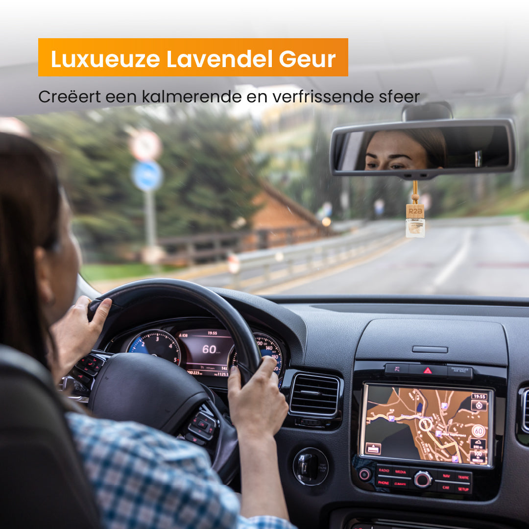 R2B® Auto parfum Hangend met Lavendel Geur - Auto Geurverfrisser - Luchtverfrisser - Autogeur - Autoparfum - Autoparfum