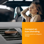 R2B® Auto parfum met houder inclusief 2 Geurstaafjes - Walnoothout - Grijs - Auto Geurverfrisser - Autoparfum