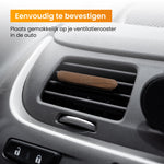 R2B® Auto parfum met houder inclusief 2 Geurstaafjes - Walnoothout - Grijs - Auto Geurverfrisser - Autoparfum