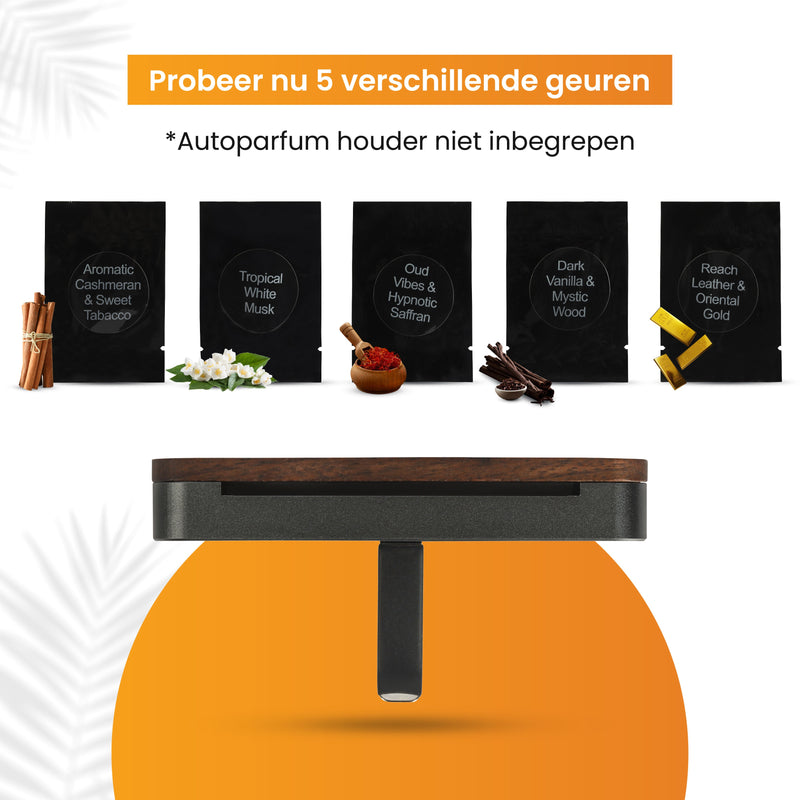 R2B® Autoparfum Navulling - Combiset Van Alle Geuren - 5 Stuks