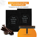 R2B® Autoparfum Navulling - Donkere Vanille & Mystiek Hout - 2 stuks