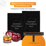 R2B® Autoparfum Navulling - Japanse Pruim & Zwarte Rum - 2 stuks