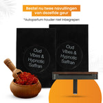 R2B® Autoparfum Navulling - Oud Vibes & Hypnotische Saffraan - 2 stuks