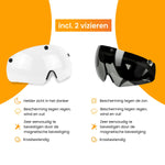 R2B® Fietshelm Volwassenen geschikt voor Speed Pedelec & Snorfiets + Transparant en Magnetisch Helm Vizier