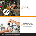 R2B® Fietsslot met twee sleutels - 115 cm - Kettingslot fiets - Fietssloten elektrische fietsen - Fietsslot ketting