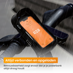 R2B® Robuuste Telefoonhouder Fiets Waterdicht + Powerbank geschikt voor Magsafe - Model Leiden - Telefoonhouder fiets