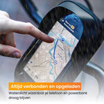 R2B® Telefoonhouder Fiets Waterdicht & Powerbank geschikt voor MagSafe - Model Den Haag - Zwart - Telefoonhouder fiets