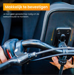 R2B® Telefoonhouder Fiets Waterdicht & Powerbank geschikt voor MagSafe - Model Den Haag - Zwart - Telefoonhouder fiets