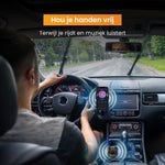 R2B® Telefoonhouders Auto Zuignap met Draadloze Oplader + Bluetooth FM Transmitter / Autolader - Voor Raam Dashboard