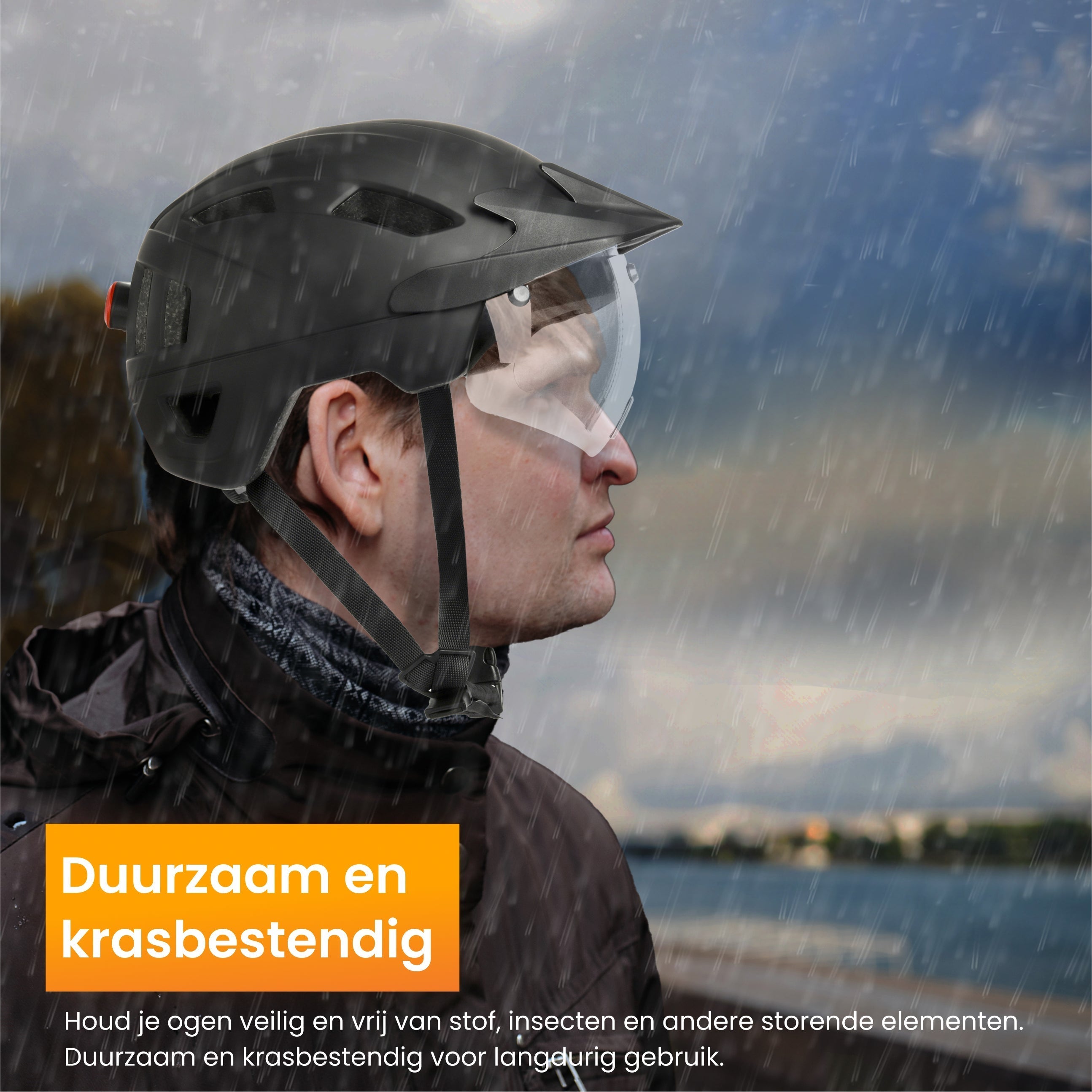 Jethelm voor scooter, ECE2205 gecertificeerd, lang, transparant Jethelm voor scooter, ECE2205 gecertificeerd, lang, transparant
