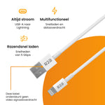 R2B® USB-A naar Lightning Kabel - 1 Meter - Extra stevige USB-A kabels