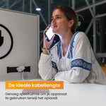 R2B® USB-A naar Lightning Kabel - 1 Meter - Extra stevige USB-A kabels