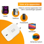 R2B® USB C Adapter - USB Stekker- Wit