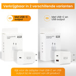 R2B® USB C Adapter - USB Stekker- Wit