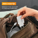 R2B® USB-C naar USB-C Kabel met USB-C Adapter - 1 Meter kabel - Extra stevige USB-C kabels - USB-C oplader geschikt