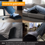 R2B® Voetensteun Bureau Ergonomisch - Voetenbankje Anti slip - 2 hoogtes Verstelbaar - Voeten Steun - Zwart