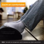 R2B® Voetensteun Bureau Ergonomisch - Voetenbankje Anti slip - 2 hoogtes Verstelbaar - Voeten Steun - Zwart