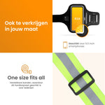 R2B® Waterdichte Hardloop Telefoonhouder t/m 6.5 inch + Hardloopvest met Verlichting Oplaadbaar - Sportarmband