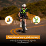 R2B® Waterdichte Hardloop Telefoonhouder t/m 6.5 inch + Hardloopvest met Verlichting Oplaadbaar - Sportarmband