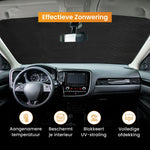 R2B® Zonnescherm Auto Voorruit - 100 x 145 cm - 4 Laagse Bescherming - Zonwering Auto Voorruit - Zonnescherm Auto