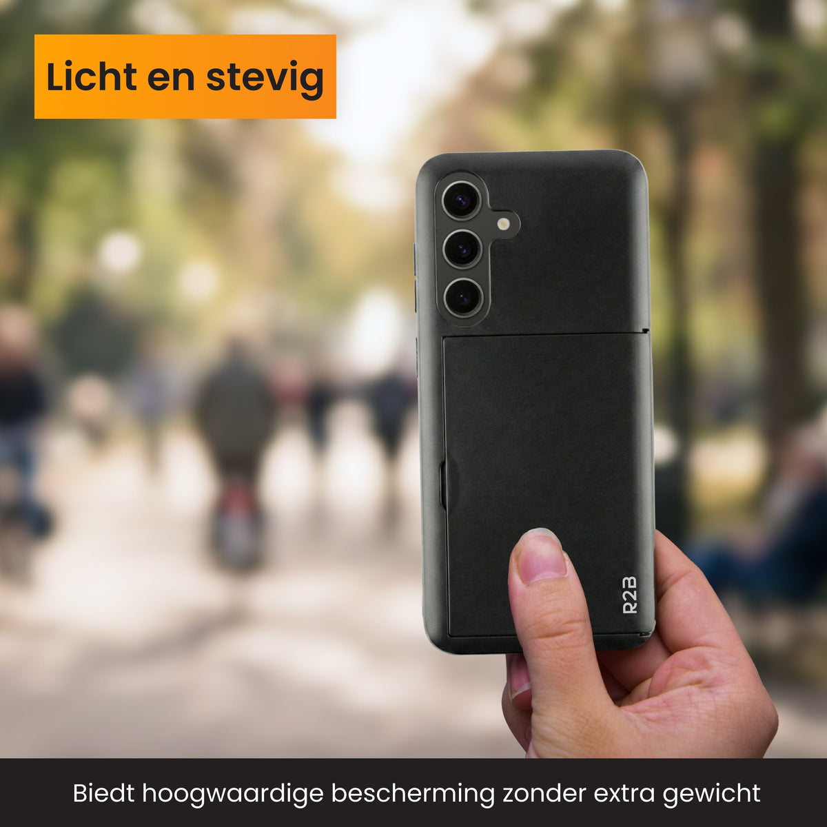 R2B Samsung A16 Hoesje Met Pasjeshouder - Incl. Screenprotector - 3 Pasjes