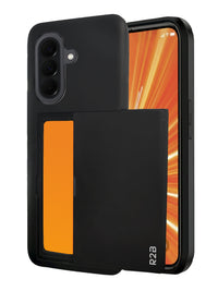 R2B Samsung A37 Hoesje met pasjeshouder - 3 Pasjes - Stevig & Beschermend - Zwart
