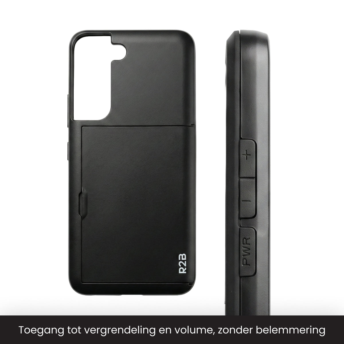 R2B Samsung S22 Plus Hoesje Met Pasjeshouder - Incl. Screenprotector - 3 Pasjes - Telefoonhoesje