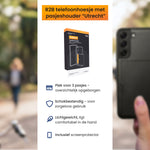 R2B Samsung S22 Plus Hoesje Met Pasjeshouder - Incl. Screenprotector - 3 Pasjes - Telefoonhoesje