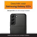 R2B Samsung S22 Plus Hoesje Met Pasjeshouder - Incl. Screenprotector - 3 Pasjes - Telefoonhoesje