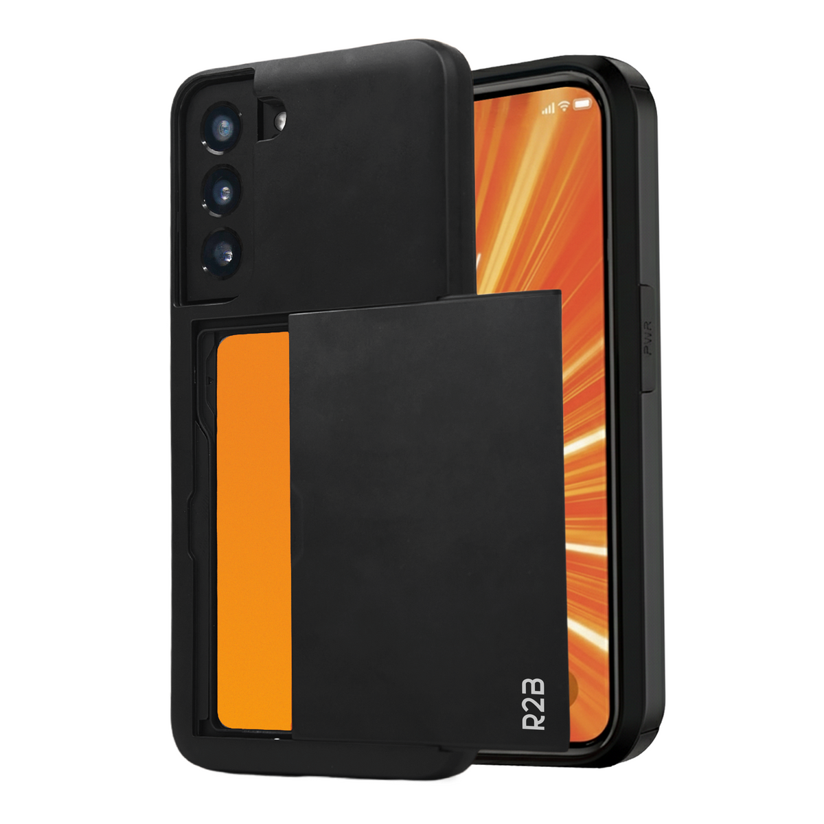 R2B Samsung S22 Plus Hoesje Met Pasjeshouder - Incl. Screenprotector - 3 Pasjes - Telefoonhoesje