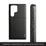 R2B Samsung S22 Ultra Hoesje Met Pasjeshouder - Incl. Screenprotector - 3 Pasjes - Telefoonhoesje