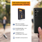 R2B Samsung S24 Hoesje Met Pasjeshouder - Incl. Screenprotector - 3 Pasjes