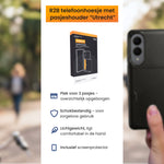 R2B Samsung S25 Edge Hoesje Met Pasjeshouder - Incl. Screenprotector - 3 Pasjes