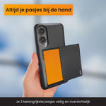 R2B Samsung S25 Edge Hoesje Met Pasjeshouder - Incl. Screenprotector - 3 Pasjes