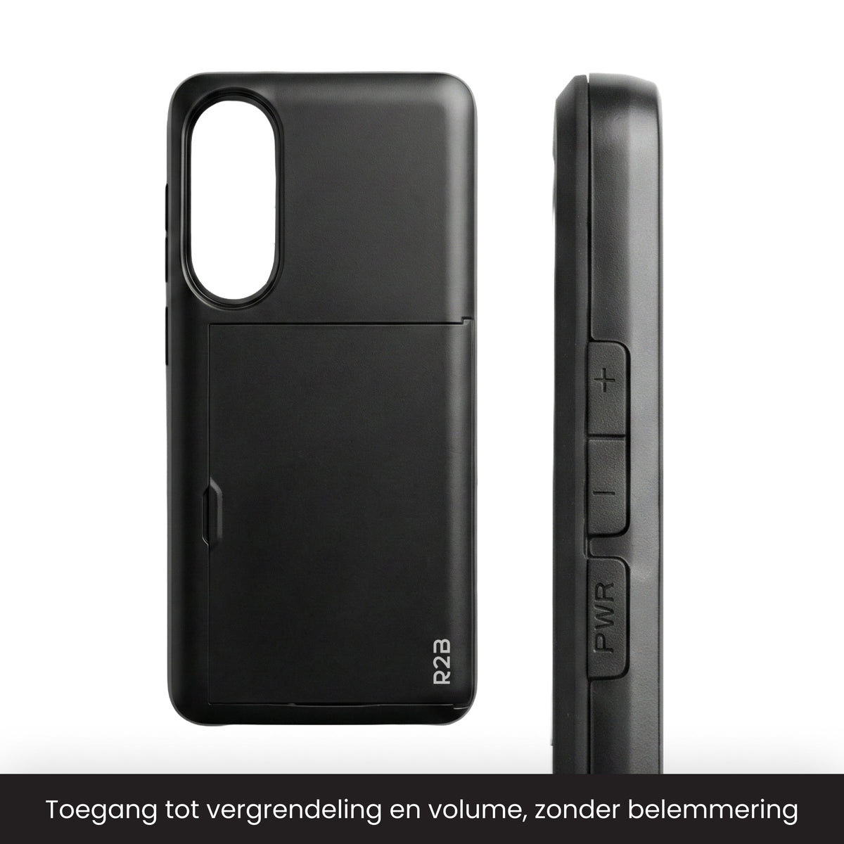 R2B Samsung S25 Edge Hoesje Met Pasjeshouder - Incl. Screenprotector - 3 Pasjes