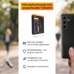 R2B Samsung S25 Hoesje Met Pasjeshouder - Incl. Screenprotector - 3 Pasjes - Telefoonhoesje