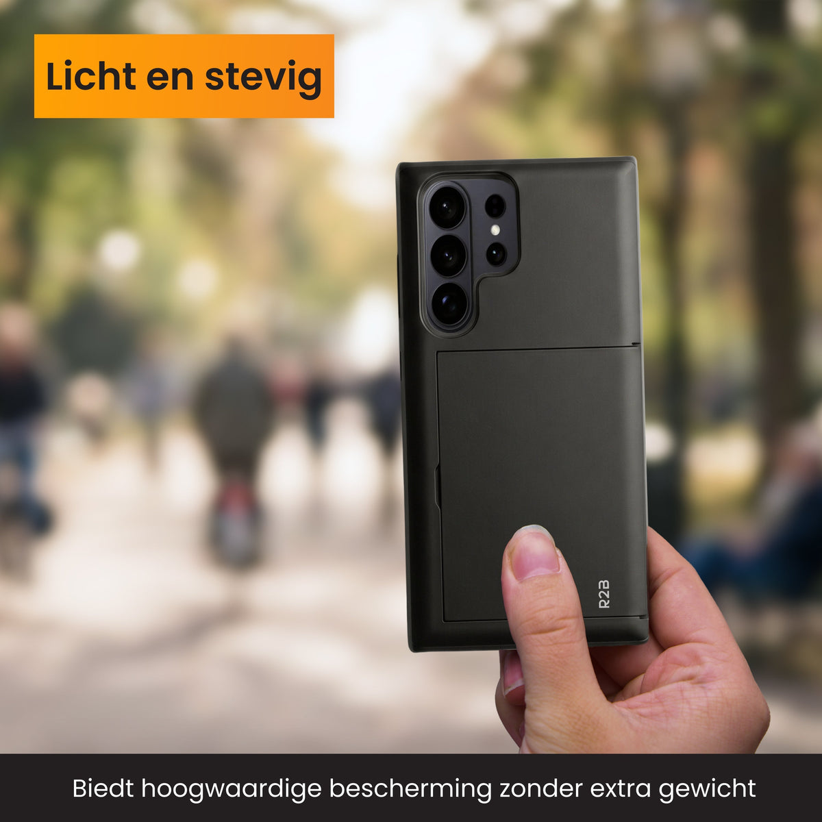 R2B Samsung S26 Ultra Hoesje Met Pasjeshouder - Incl. Screenprotector - 3 Pasjes - Telefoonhoesje